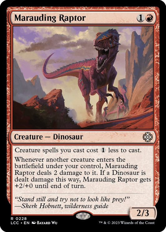 Image for Marauding Raptor (228) (Commander: The Lost Caverns of Ixalan) - Magic: The Gathering