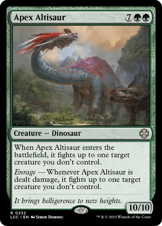 Image for Apex Altisaur (232) (Commander: The Lost Caverns of Ixalan) - Magic: The Gathering