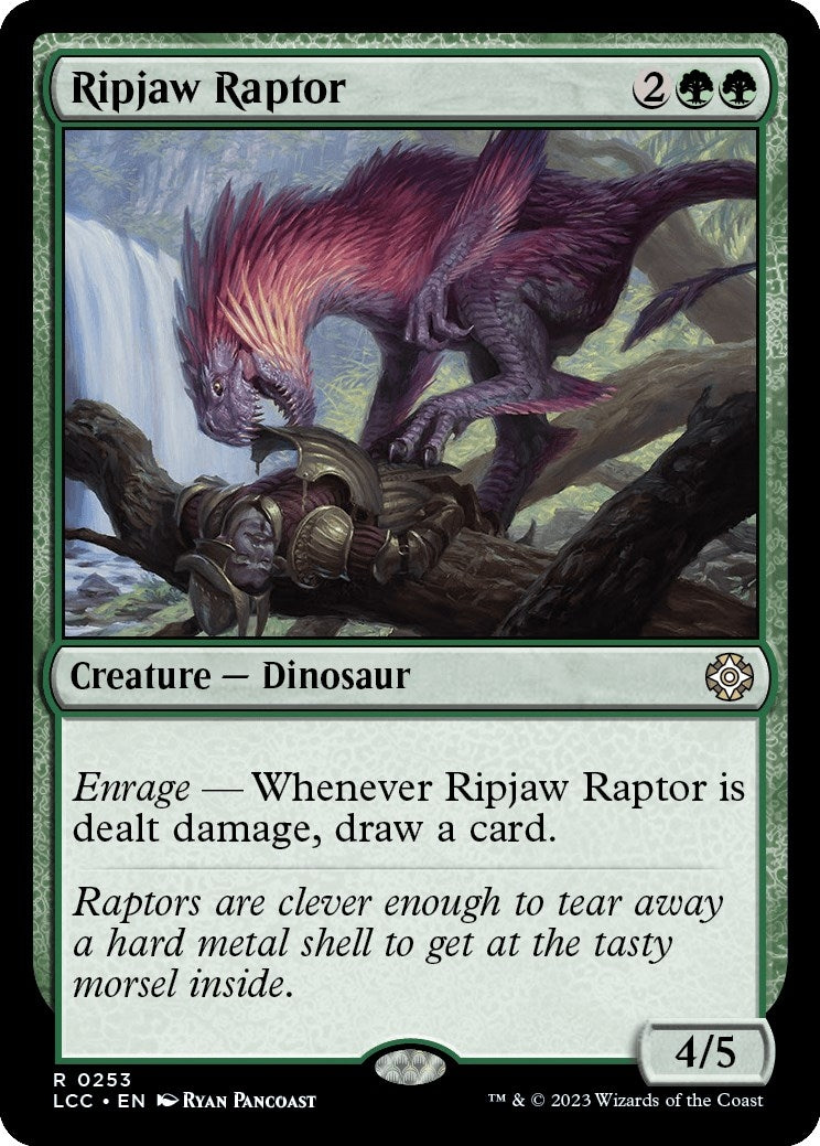 Image for Ripjaw Raptor (253) (Commander: The Lost Caverns of Ixalan) - Magic: The Gathering