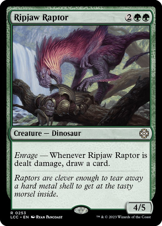Image for Ripjaw Raptor (253) (Commander: The Lost Caverns of Ixalan) - Magic: The Gathering