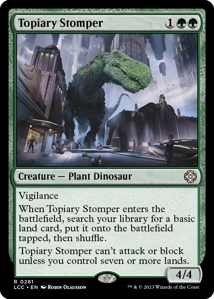 Image for Topiary Stomper (261) (Commander: The Lost Caverns of Ixalan) - Magic: The Gathering
