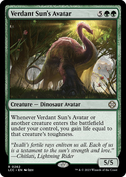 Image for Verdant Sun's Avatar (262) (Commander: The Lost Caverns of Ixalan) - Magic: The Gathering
