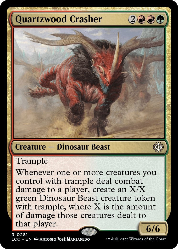 Image for Quartzwood Crasher (281) (Commander: The Lost Caverns of Ixalan) - Magic: The Gathering