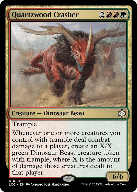 Image for Quartzwood Crasher (281) (Commander: The Lost Caverns of Ixalan) - Magic: The Gathering