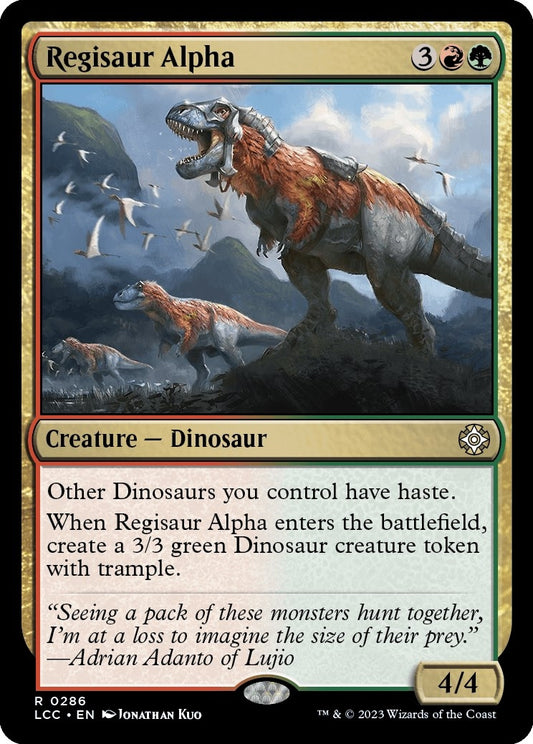 Image for Regisaur Alpha (286) (Commander: The Lost Caverns of Ixalan) - Magic: The Gathering