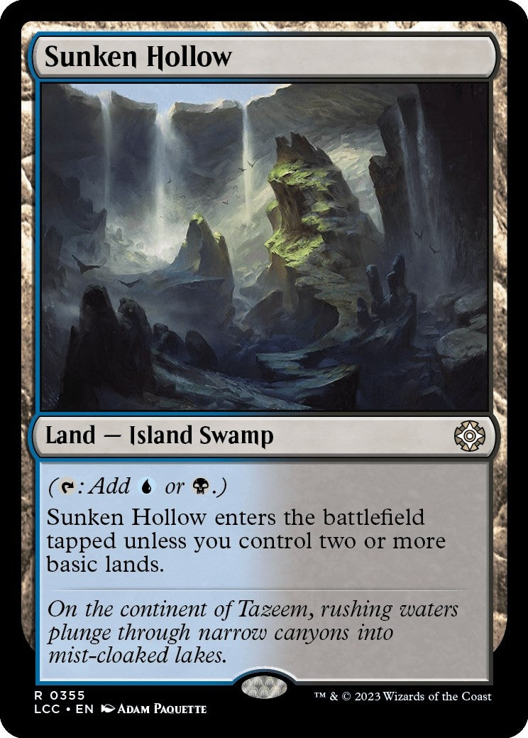 Image for Sunken Hollow (355) (Commander: The Lost Caverns of Ixalan) - Magic: The Gathering
