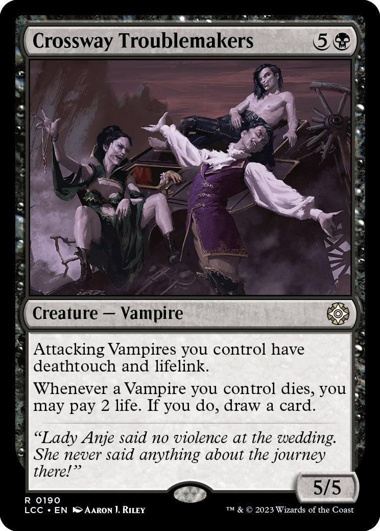 Image for Crossway Troublemakers (190) (Commander: The Lost Caverns of Ixalan) - Magic: The Gathering