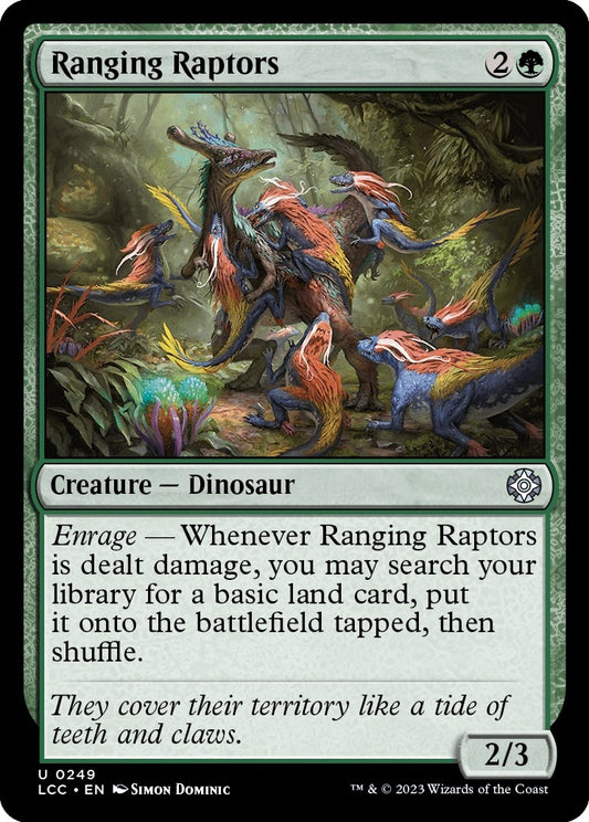 Image for Ranging Raptors (249) (Commander: The Lost Caverns of Ixalan) - Magic: The Gathering