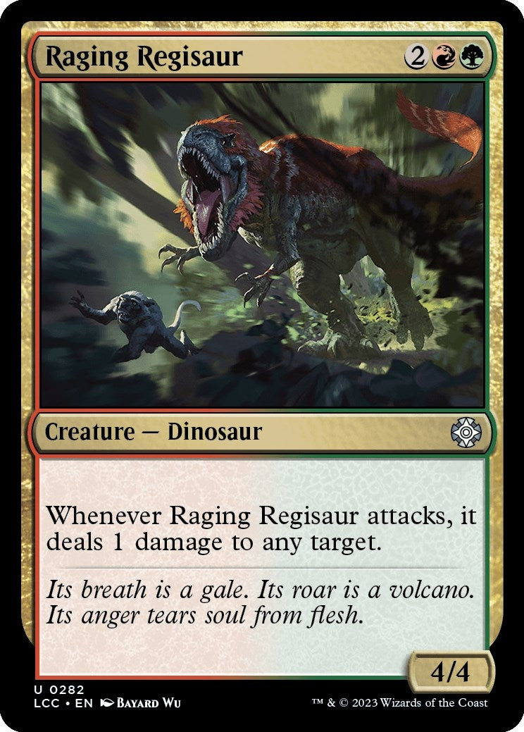Image for Raging Regisaur (282) (Commander: The Lost Caverns of Ixalan) - Magic: The Gathering
