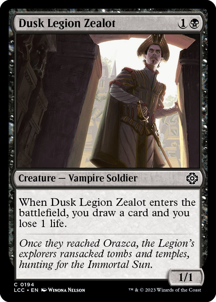 Image for Dusk Legion Zealot (194) (Commander: The Lost Caverns of Ixalan) - Magic: The Gathering
