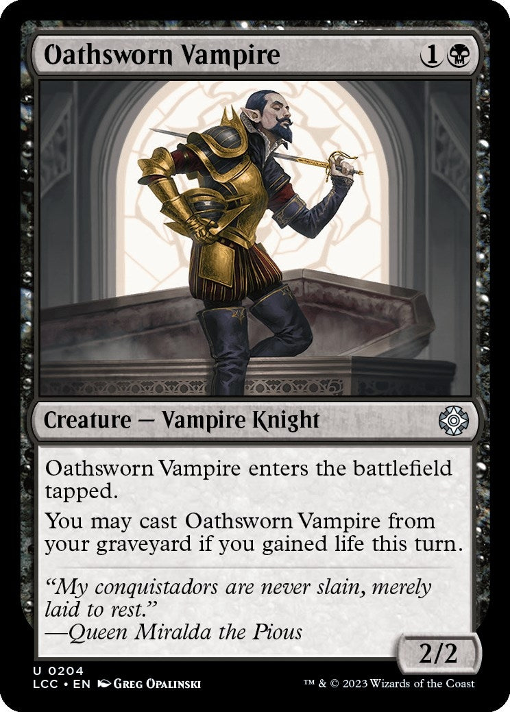 Image for Oathsworn Vampire (204) (Commander: The Lost Caverns of Ixalan) - Magic: The Gathering