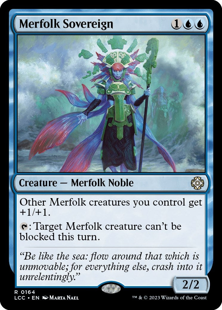 Image for Merfolk Sovereign (164) (Commander: The Lost Caverns of Ixalan) - Magic: The Gathering