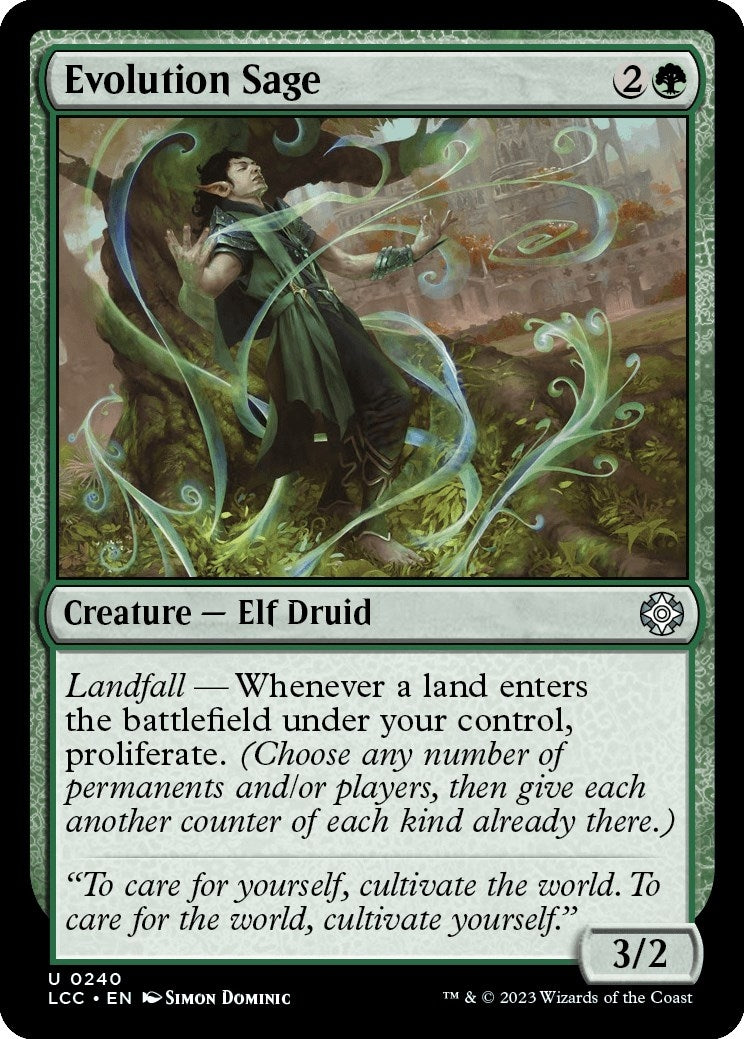 Image for Evolution Sage (240) (Commander: The Lost Caverns of Ixalan) - Magic: The Gathering