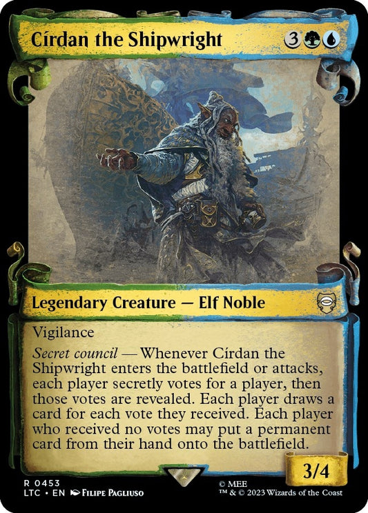 Image for Cirdan the Shipwright (Showcase Scrolls) (453) (Commander: The Lord of the Rings: Tales of Middle-earth) - Magic: The Gathering