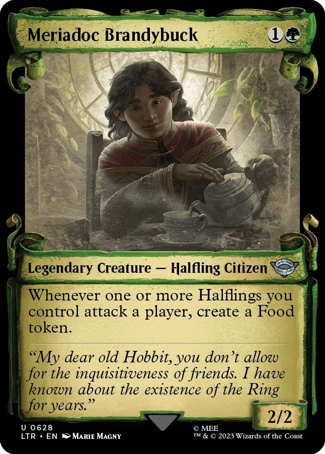 Image for Meriadoc Brandybuck (Showcase Scrolls) (628) (Universes Beyond: The Lord of the Rings: Tales of Middle-earth) - Magic: The Gathering