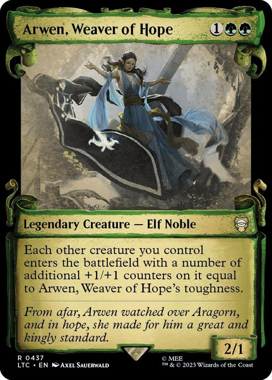 Image for Arwen, Weaver of Hope (Showcase Scrolls) (437) (Commander: The Lord of the Rings: Tales of Middle-earth) - Magic: The Gathering
