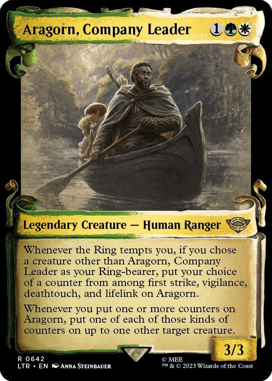 Image for Aragorn, Company Leader (Showcase Scrolls) (642) (Universes Beyond: The Lord of the Rings: Tales of Middle-earth) - Magic: The Gathering