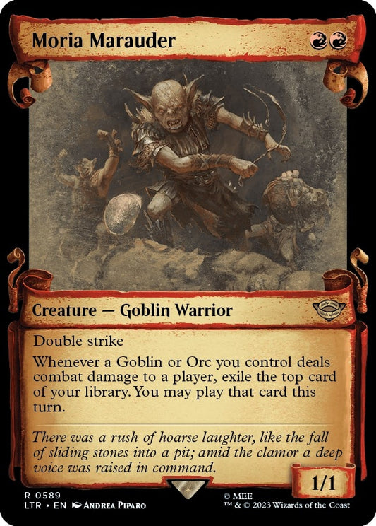Image for Moria Marauder (Showcase Scrolls) (589) (Universes Beyond: The Lord of the Rings: Tales of Middle-earth) - Magic: The Gathering