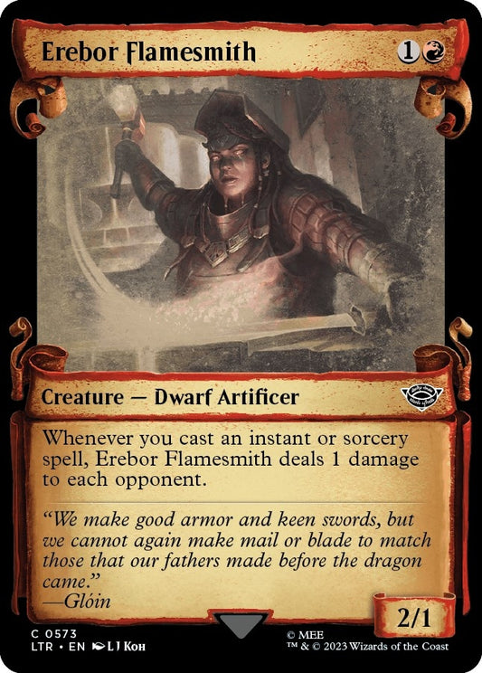 Image for Erebor Flamesmith (Showcase Scrolls) (573) (Universes Beyond: The Lord of the Rings: Tales of Middle-earth) - Magic: The Gathering