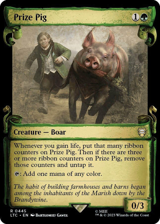 Image for Prize Pig (Showcase Scrolls) (445) (Commander: The Lord of the Rings: Tales of Middle-earth) - Magic: The Gathering