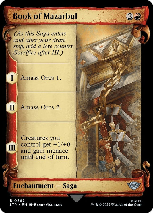Image for Book of Mazarbul (Showcase Scrolls) (567) (Universes Beyond: The Lord of the Rings: Tales of Middle-earth) - Magic: The Gathering