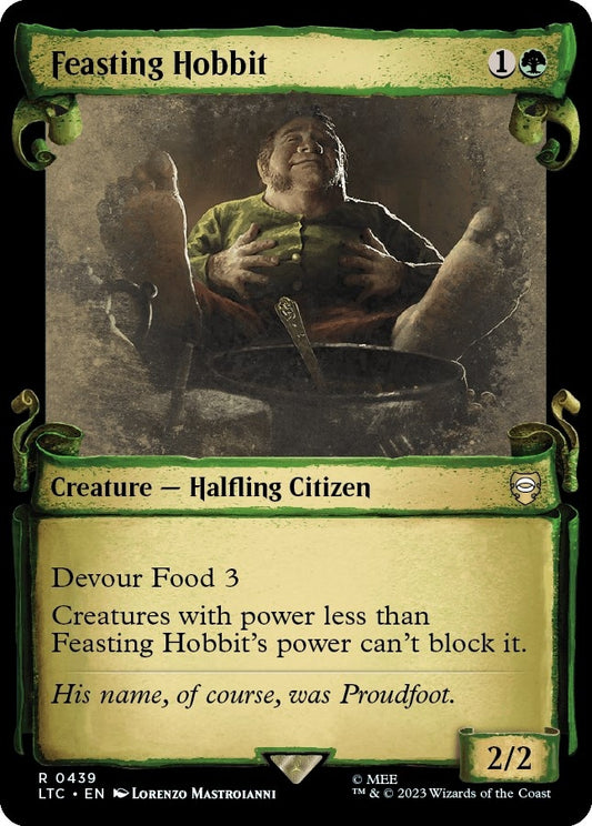 Image for Feasting Hobbit (Showcase Scrolls) (439) (Commander: The Lord of the Rings: Tales of Middle-earth) - Magic: The Gathering