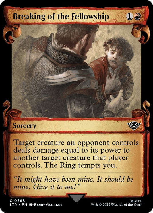 Image for Breaking of the Fellowship (Showcase Scrolls) (568) (Universes Beyond: The Lord of the Rings: Tales of Middle-earth) - Magic: The Gathering