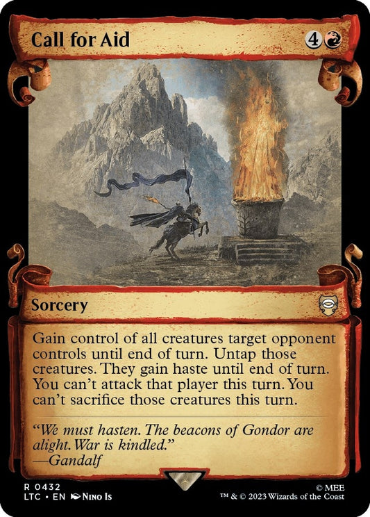 Image for Call for Aid (Showcase Scrolls) (432) (Commander: The Lord of the Rings: Tales of Middle-earth) - Magic: The Gathering