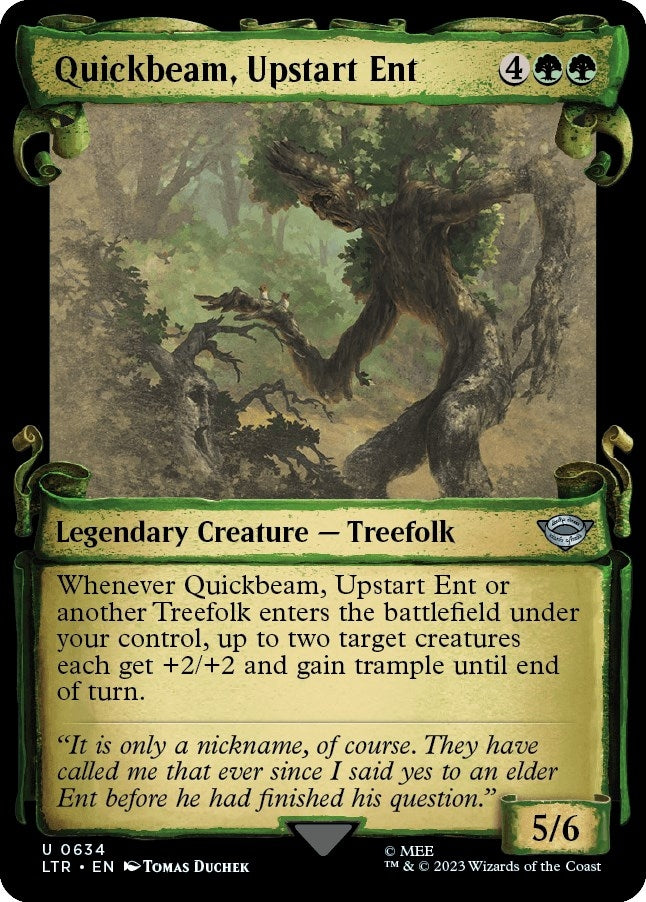 Image for Quickbeam, Upstart Ent (Showcase Scrolls) (634) (Universes Beyond: The Lord of the Rings: Tales of Middle-earth) - Magic: The Gathering