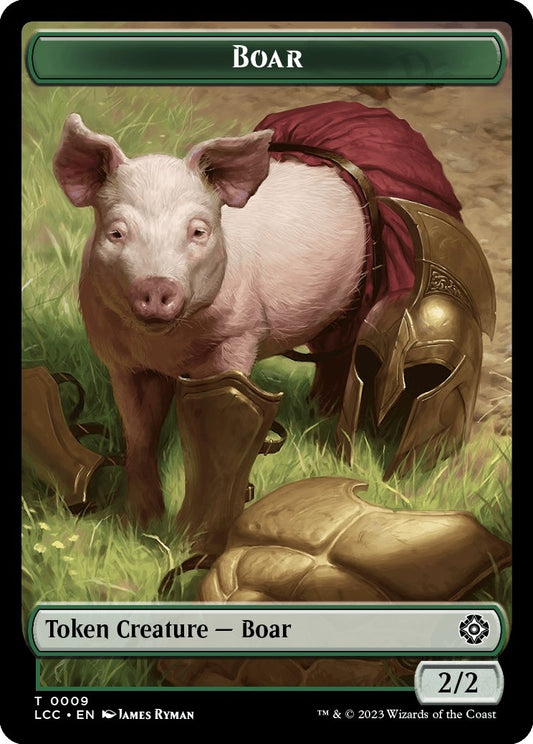 Image for Boar // Merfolk (0005) Double-Sided Token (9 // 5) (Commander: The Lost Caverns of Ixalan) - Magic: The Gathering