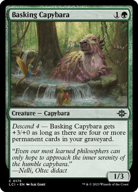 Image for Basking Capybara (175) (The Lost Caverns of Ixalan) - Magic: The Gathering