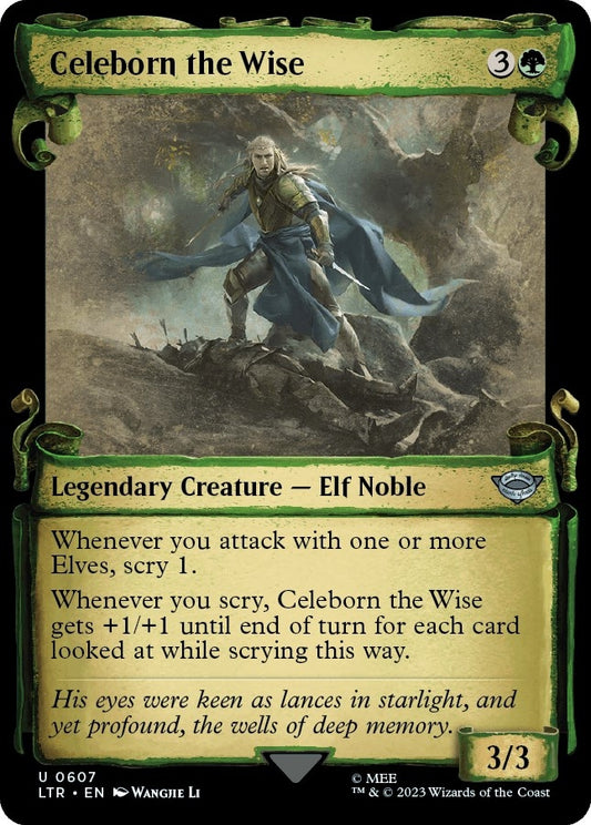 Image for Celeborn the Wise (Showcase Scrolls) (607) (Universes Beyond: The Lord of the Rings: Tales of Middle-earth) - Magic: The Gathering