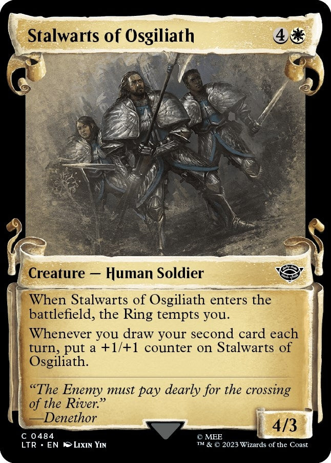 Image for Stalwarts of Osgiliath (Showcase Scrolls) (484) (Universes Beyond: The Lord of the Rings: Tales of Middle-earth) - Magic: The Gathering