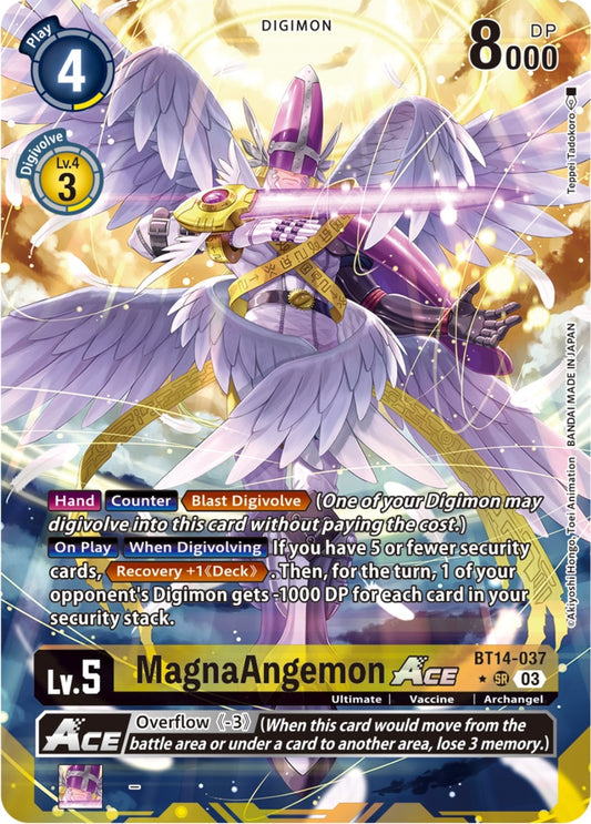 Image for MagnaAngemon ACE (Alternate Art) (BT14-037 SR) (Blast Ace) - Digimon Card Game