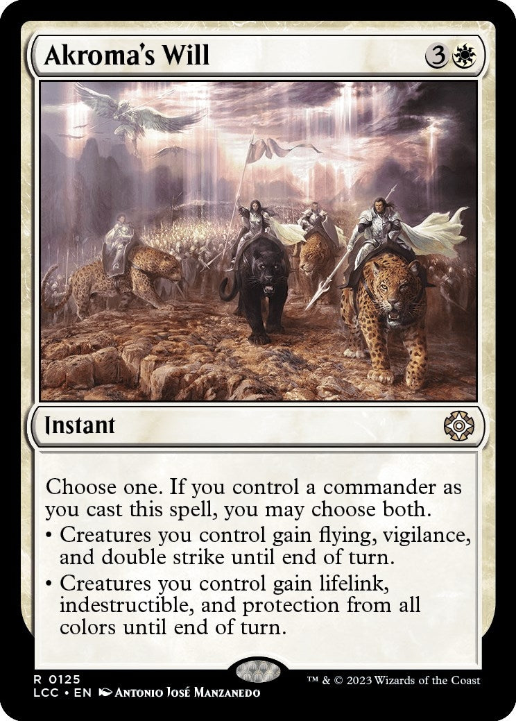 Image for Akroma's Will (125) (Commander: The Lost Caverns of Ixalan) - Magic: The Gathering