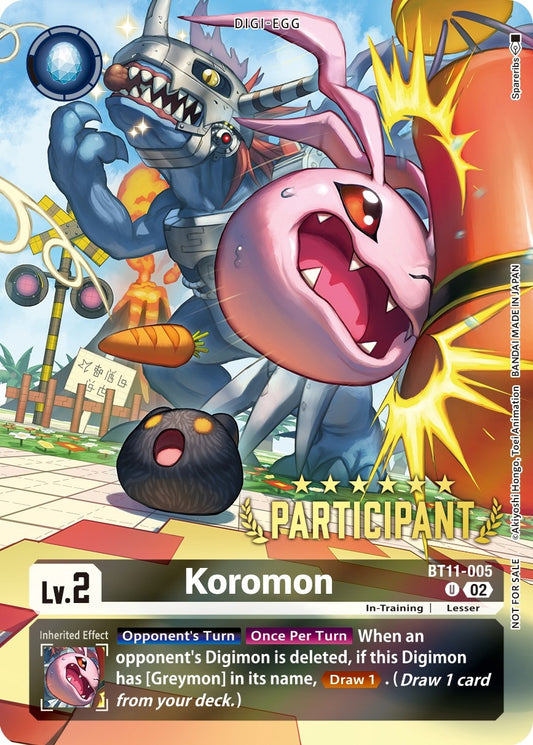 Image for Koromon (Digimon 3-On-3 Participation) (BT11-005 U) (Dimensional Phase) - Digimon Card Game