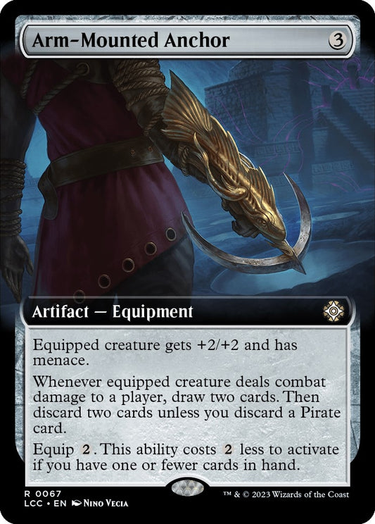 Image for Arm-Mounted Anchor (Extended Art) (67) (Commander: The Lost Caverns of Ixalan) - Magic: The Gathering