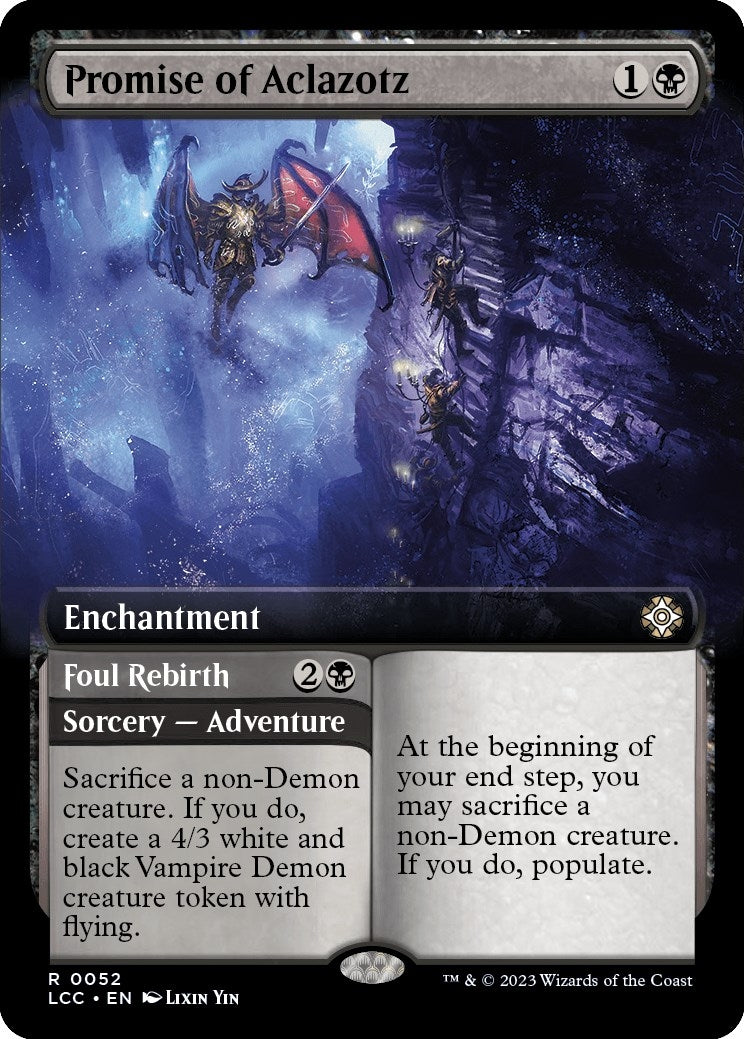 Image for Promise of Aclazotz (Extended Art) (52) (Commander: The Lost Caverns of Ixalan) - Magic: The Gathering