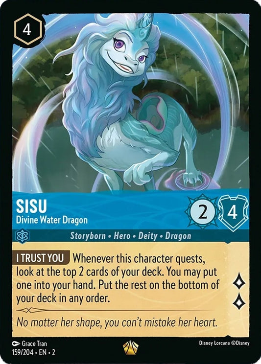 Image for Sisu - Divine Water Dragon (159/204) (Rise of the Floodborn) - Disney Lorcana