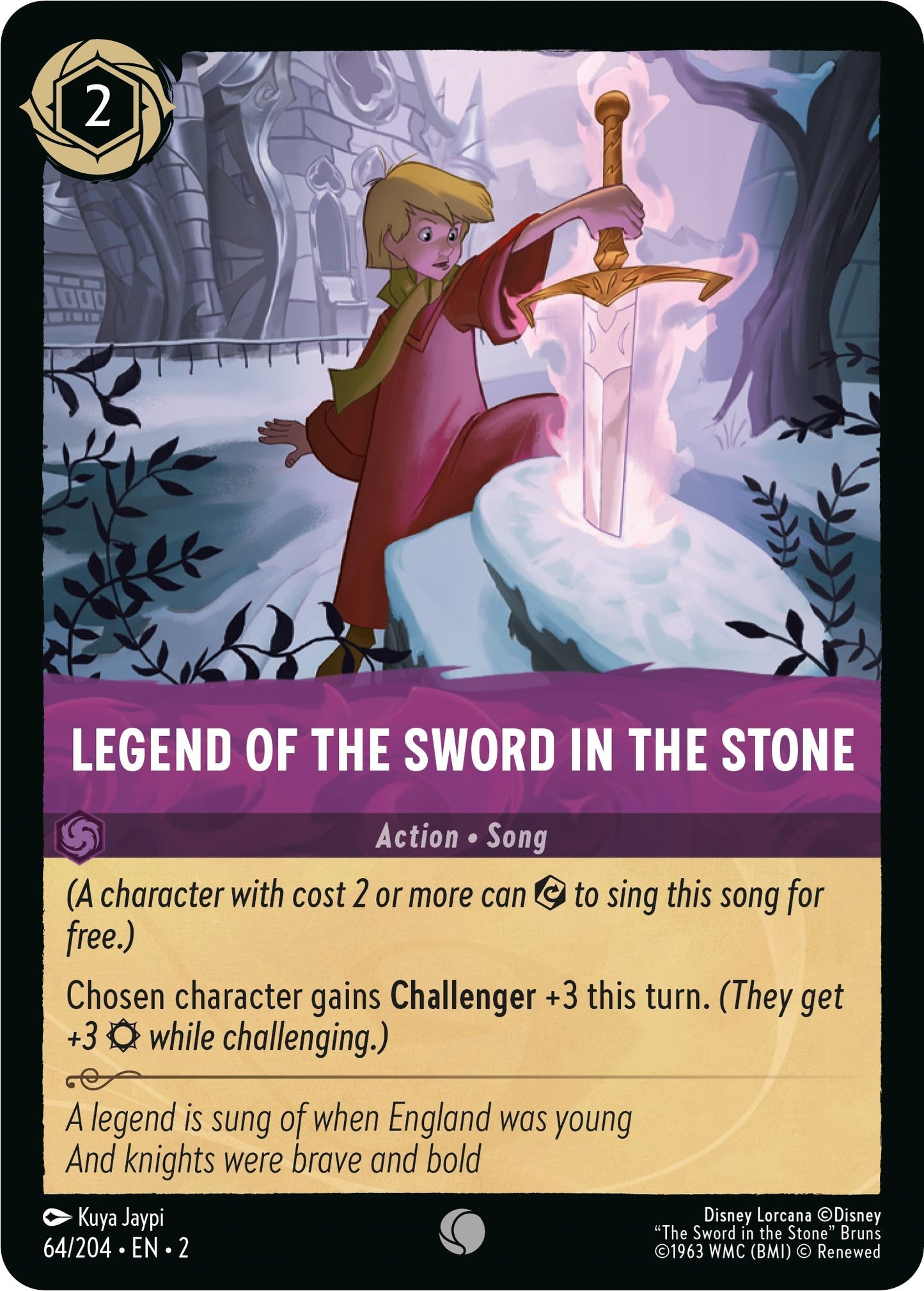 Image for Legend of the Sword in the Stone (64/204) (Rise of the Floodborn) - Disney Lorcana
