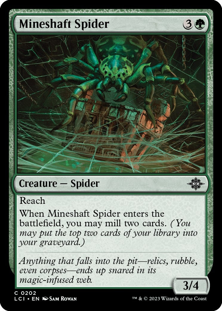 Image for Mineshaft Spider (202) (The Lost Caverns of Ixalan) - Magic: The Gathering
