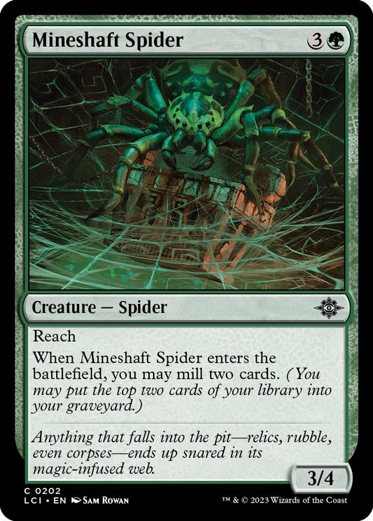 Image for Mineshaft Spider (202) (The Lost Caverns of Ixalan) - Magic: The Gathering