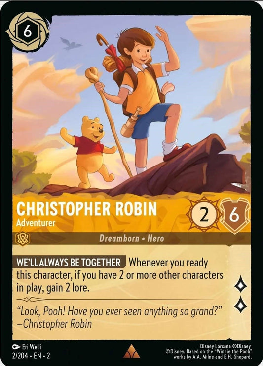 Image for Christopher Robin - Adventurer (2/204) (Rise of the Floodborn) - Disney Lorcana