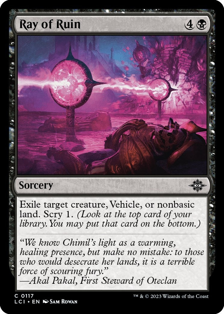 Image for Ray of Ruin (117) (The Lost Caverns of Ixalan) - Magic: The Gathering