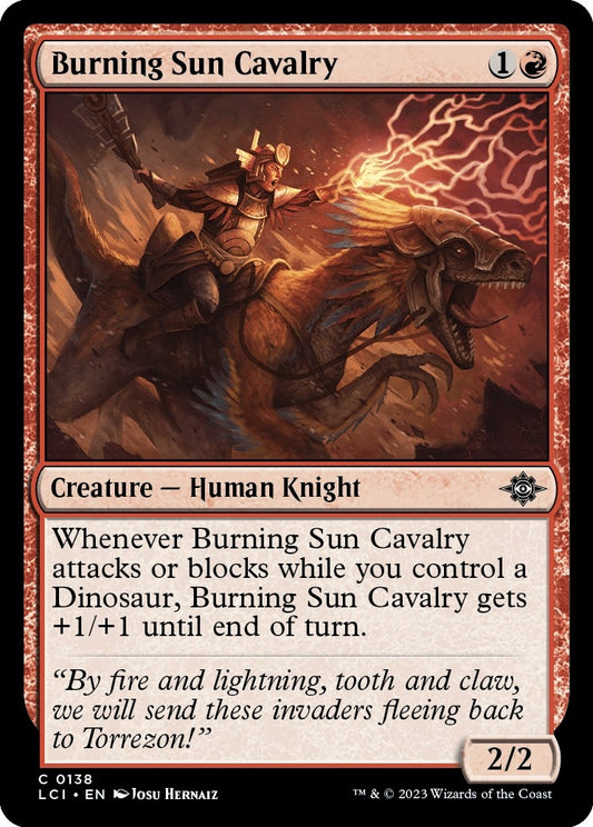 Image for Burning Sun Cavalry (138) (The Lost Caverns of Ixalan) - Magic: The Gathering