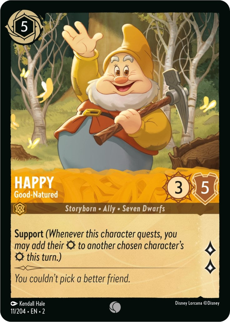 Image for Happy - Good-Natured (11/204) (Rise of the Floodborn) - Disney Lorcana