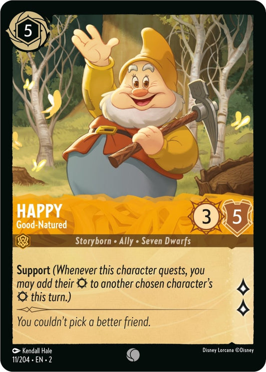 Image for Happy - Good-Natured (11/204) (Rise of the Floodborn) - Disney Lorcana