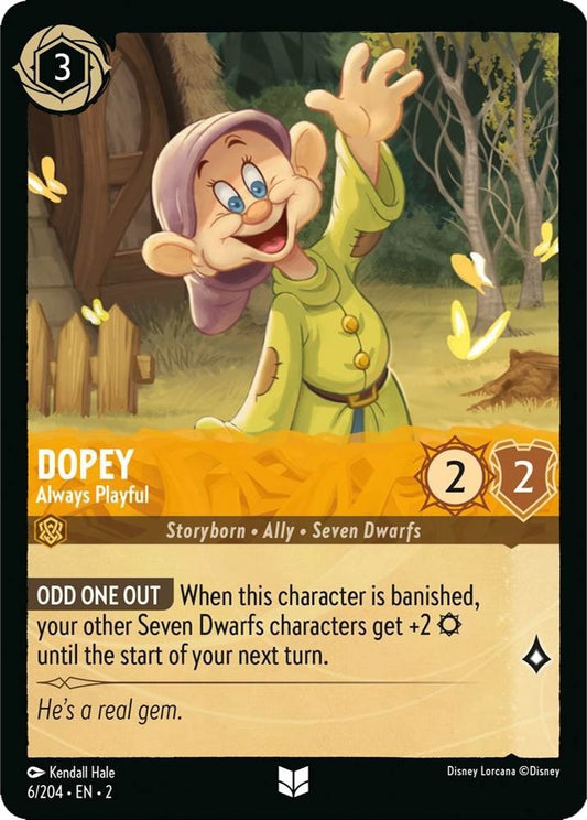 Image for Dopey - Always Playful (6/204) (Rise of the Floodborn) - Disney Lorcana