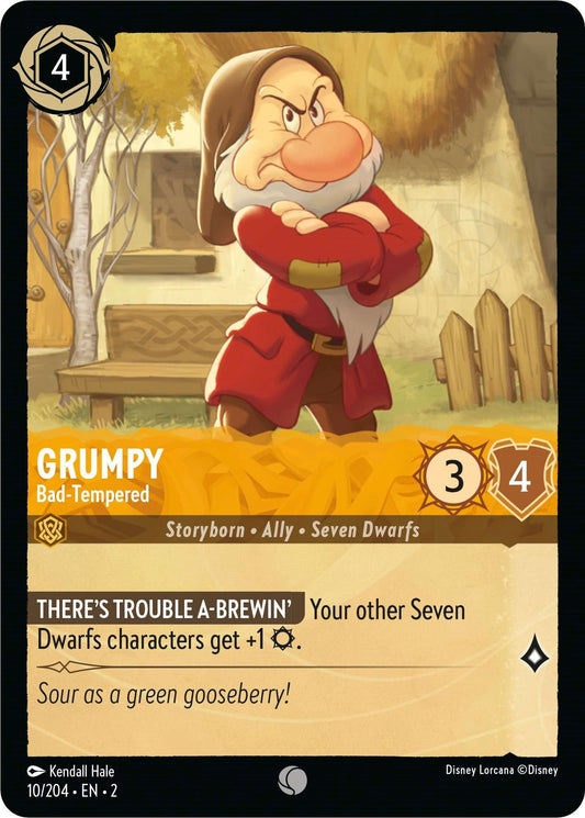 Image for Grumpy - Bad-Tempered (10/204) (Rise of the Floodborn) - Disney Lorcana
