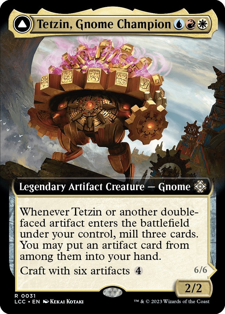 Image for Tetzin, Gnome Champion (Extended Art) (31) (Commander: The Lost Caverns of Ixalan) - Magic: The Gathering
